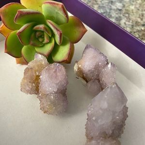 Amethyst spirit quartz & succulents
